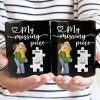 Couple Kissing My Missing Piece - Personalized Mug Couple Kissing My Missing Piece - Personalized Mug