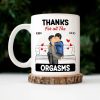 Couple Kissing Thanks For All - Gift For Couples - Personalized Mug Couple Kissing Thanks For All - Gift For Couples - Personalized Mug