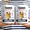 Couple Kissing Thanks For All - Gift For Couples - Personalized Mug Couple Kissing Thanks For All - Gift For Couples - Personalized Mug