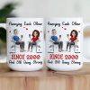 Couple Mug High Clarity Beautiful Surprise Design Sturdy and Durable Memorial Gift