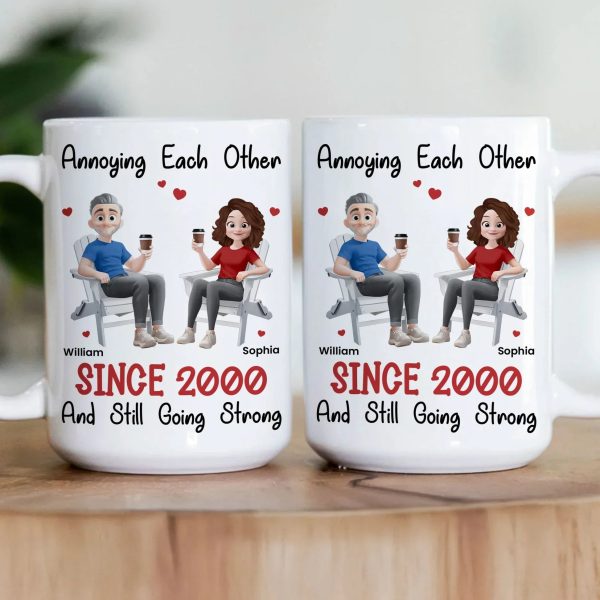 Couple Mug High Clarity Beautiful Surprise Design Sturdy and Durable Memorial Gift