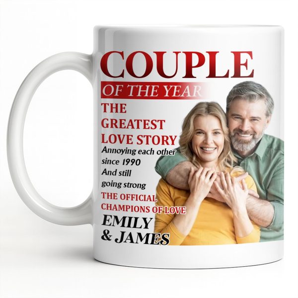 Couple Of The Year, The Greatest Love Story, Champions Of Love - Personalized Custom Coffee Mug - CPL1199_MG Couple Of The Year, The Greatest Love Story, Champions Of Love - Personalized Custom Coffee Mug - CPL1199_MG
