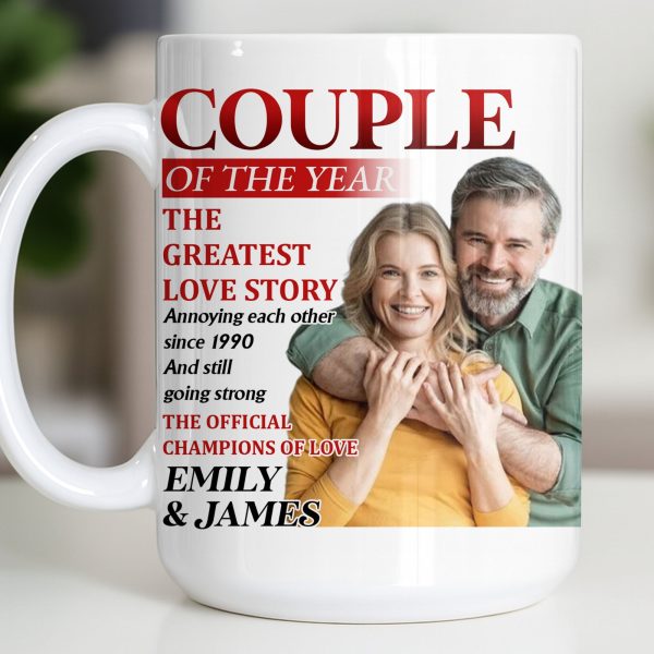 Couple Of The Year, The Greatest Love Story, Champions Of Love - Personalized Custom Coffee Mug - CPL1199_MG Couple Of The Year, The Greatest Love Story, Champions Of Love - Personalized Custom Coffee Mug - CPL1199_MG