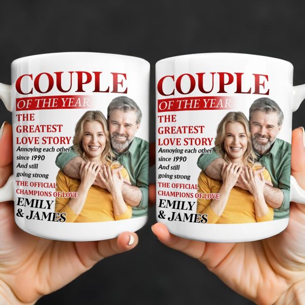 Couple Of The Year, The Greatest Love Story, Champions Of Love - Personalized Custom Coffee Mug - CPL1199_MG Couple Of The Year, The Greatest Love Story, Champions Of Love - Personalized Custom Coffee Mug - CPL1199_MG