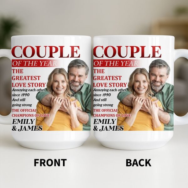 Couple Of The Year, The Greatest Love Story, Champions Of Love - Personalized Custom Coffee Mug - CPL1199_MG Couple Of The Year, The Greatest Love Story, Champions Of Love - Personalized Custom Coffee Mug - CPL1199_MG