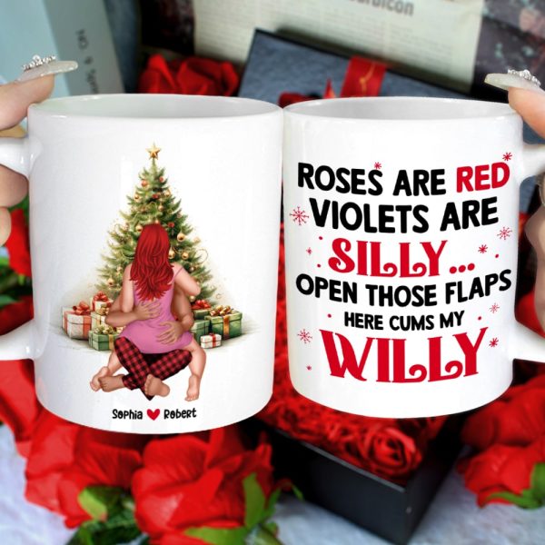 Couple, Roses Are Red Here, Personalized Coffee Mug, Christmas Gifts For Couple Couple, Roses Are Red Here, Personalized Coffee Mug, Christmas Gifts For Couple
