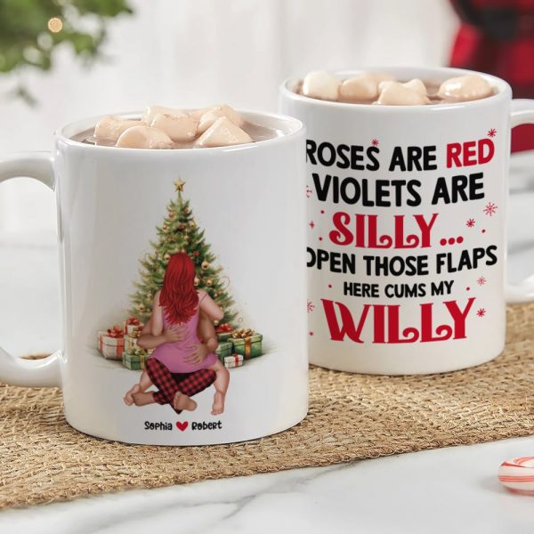Couple, Roses Are Red Here, Personalized Coffee Mug, Christmas Gifts For Couple Couple, Roses Are Red Here, Personalized Coffee Mug, Christmas Gifts For Couple