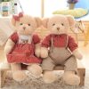 Couple Teddy Bear Plush Dolls in Dress