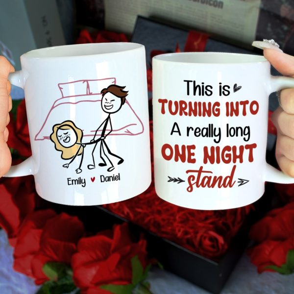 Couple, This Is Turning Into A Really Long One Night Stand, Personalized Mug, Couple Mug Couple, This Is Turning Into A Really Long One Night Stand, Personalized Mug, Couple Mug