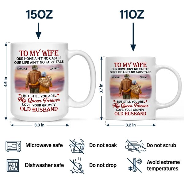 Couple To My Wife Our Home Ain't No Castle - Personalized Mug Couple To My Wife Our Home Ain't No Castle - Personalized Mug