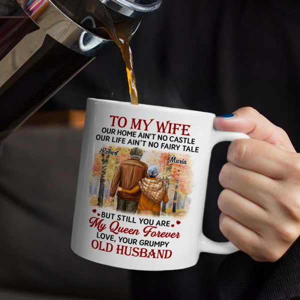 Couple To My Wife Our Home Ain't No Castle - Personalized Mug Couple To My Wife Our Home Ain't No Castle - Personalized Mug