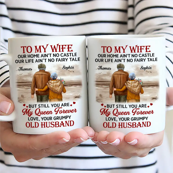 Couple To My Wife Our Home Ain't No Castle - Personalized Mug Couple To My Wife Our Home Ain't No Castle - Personalized Mug