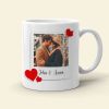 Couple Together Moment, Personalized White Mug - Upload Image Couple Together Moment, Personalized White Mug - Upload Image