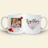 Couple Together Moment, Personalized White Mug - Upload Image Couple Together Moment, Personalized White Mug - Upload Image