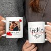 Couple Together Moment, Personalized White Mug - Upload Image Couple Together Moment, Personalized White Mug - Upload Image