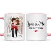Couple Under Mistletoe We Got This Christmas Personalized Mug Couple Under Mistletoe We Got This Christmas Personalized Mug