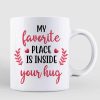 Couple Under Pink Tree Personalized Mug Couple Under Pink Tree Personalized Mug