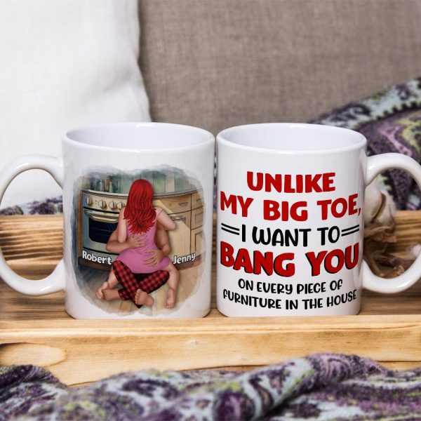 Couple, Unlike My Big Toe, Personalized Coffee Mug, Gifts For Couple Couple, Unlike My Big Toe, Personalized Coffee Mug, Gifts For Couple
