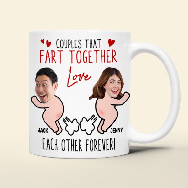 Couples - Love Each Other Forever, Funny Custom Face Coffee Mug, Gift For Couple, Valentine's Gifts