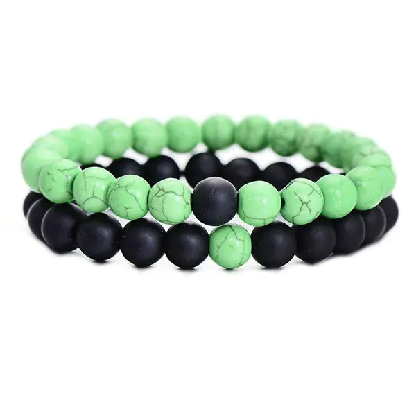 Couples Beaded Crown Bracelet Set Couples Beaded Crown Bracelet Set