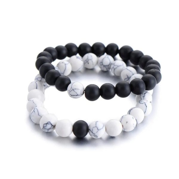 Couples Beaded Crown Bracelet Set Couples Beaded Crown Bracelet Set