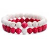 Couples Beaded Crown Bracelet Set Couples Beaded Crown Bracelet Set