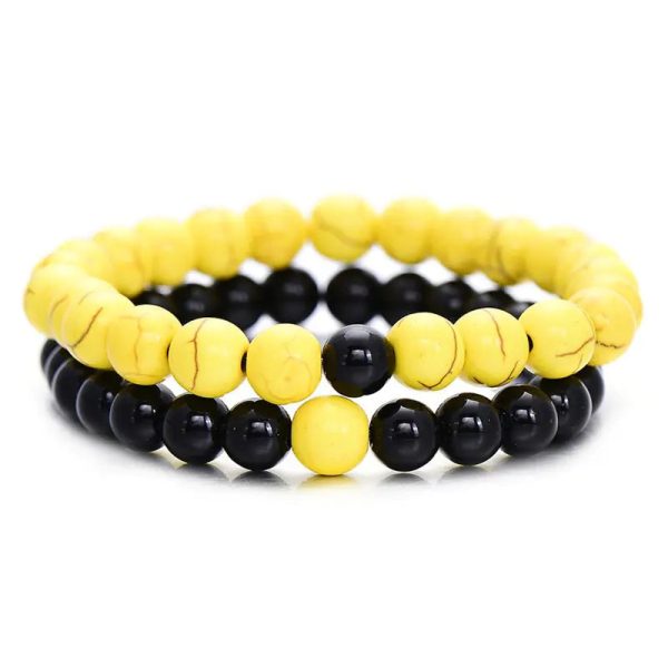 Couples Beaded Crown Bracelet Set Couples Beaded Crown Bracelet Set