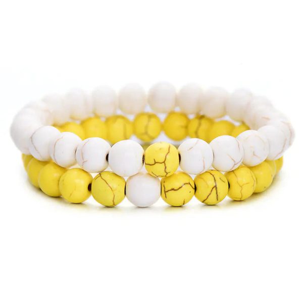 Couples Beaded Crown Bracelet Set Couples Beaded Crown Bracelet Set