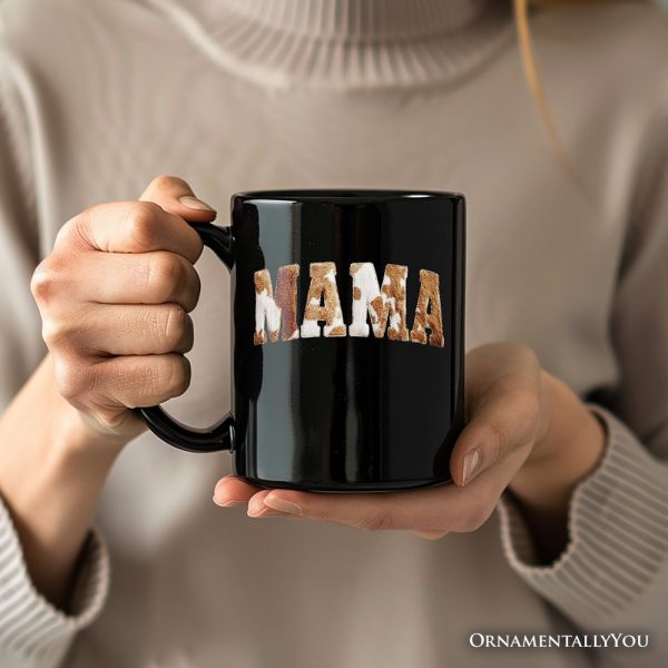 Cow Print Mama Western Personalized Mug, Faux Cowhide Mom Gift with Custom Name Cow Print Mama Western Personalized Mug, Faux Cowhide Mom Gift with Custom Name