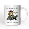 Cowboy Frog And Turtle Personalized Mug, Sarcastic Quote Gift With Custom Name Cowboy Frog And Turtle Personalized Mug, Sarcastic Quote Gift With Custom Name