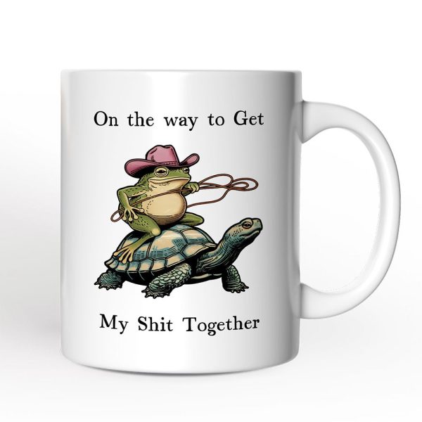 Cowboy Frog And Turtle Personalized Mug, Sarcastic Quote Gift With Custom Name Cowboy Frog And Turtle Personalized Mug, Sarcastic Quote Gift With Custom Name