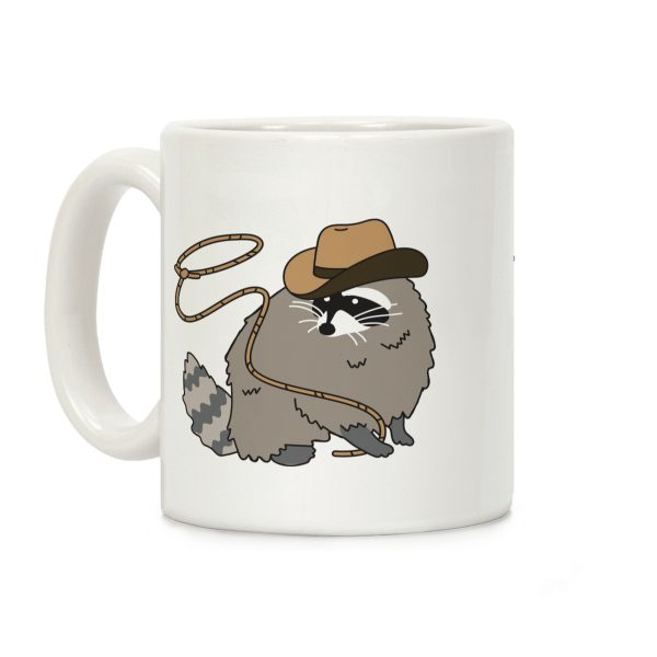 Cowboy Raccoon Lasso Coffee Mug Cowboy Raccoon Lasso Coffee Mug
