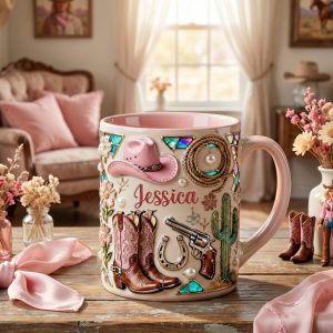 Cowgirl - Personalized Accent Mug - Gift For Her HH01