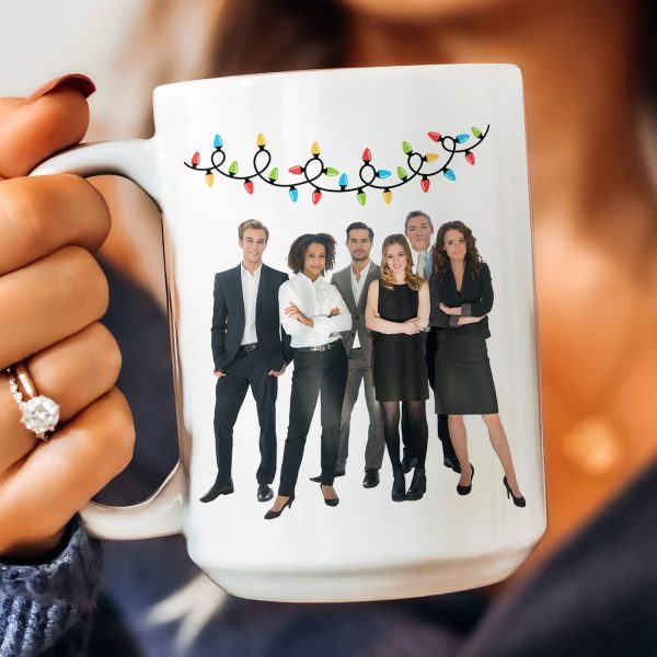 Coworkers Are Like Christmas Lights - Personalized Photo Mug Coworkers Are Like Christmas Lights - Personalized Photo Mug