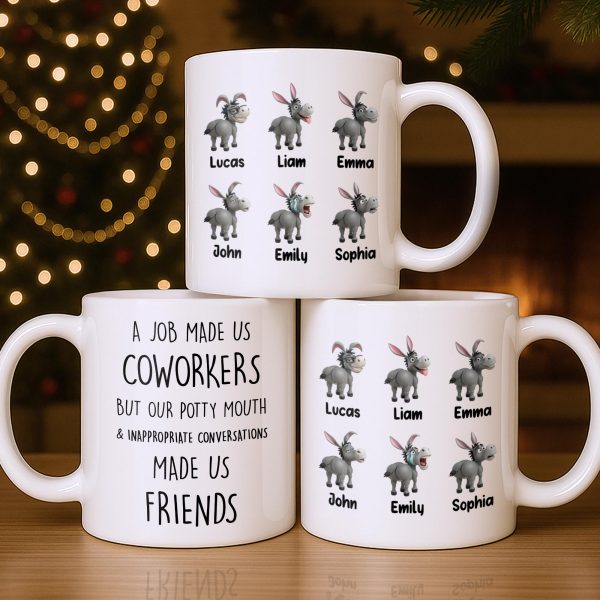 Coworkers To Friends With Potty Mouth & Conversations - Personalized Custom Coffee Mug - COL125_MG Coworkers To Friends With Potty Mouth & Conversations - Personalized Custom Coffee Mug - COL125_MG