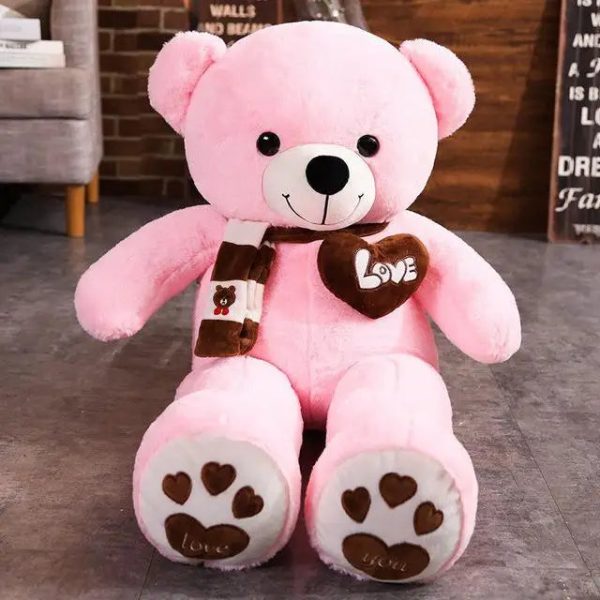 Cozy 4-Color Teddy Bear with Scarf Cozy 4-Color Teddy Bear with Scarf