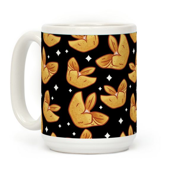Crab Rangoons Pattern Black Coffee Mug Crab Rangoons Pattern Black Coffee Mug
