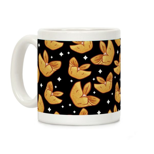 Crab Rangoons Pattern Black Coffee Mug Crab Rangoons Pattern Black Coffee Mug