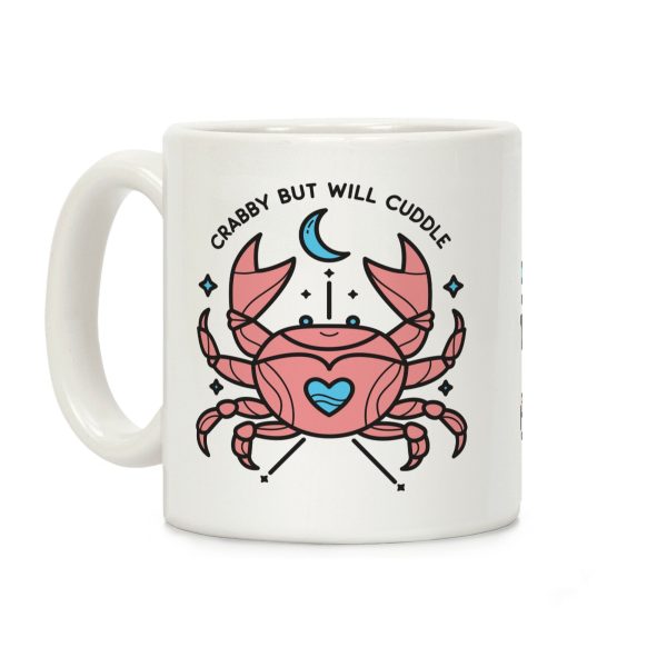 Crabby But Will Cuddle Cancer Crab Coffee Mug Crabby But Will Cuddle Cancer Crab Coffee Mug