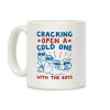 Cracking Open A Cold One With The Boys Mount Rushmore Coffee Mug Cracking Open A Cold One With The Boys Mount Rushmore Coffee Mug