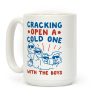 Cracking Open A Cold One With The Boys Mount Rushmore Coffee Mug Cracking Open A Cold One With The Boys Mount Rushmore Coffee Mug