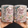 Craft Lover, Made With Love, Glue Gun And Scissors - Personalized Custom Coffee Mug - HOB045_MG Craft Lover, Made With Love, Glue Gun And Scissors - Personalized Custom Coffee Mug - HOB045_MG