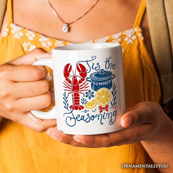 Crawfish Boil Season Summer Personalized Mug, Seafood Funny Retro Gift with Custom Name Crawfish Boil Season Summer Personalized Mug, Seafood Funny Retro Gift with Custom Name