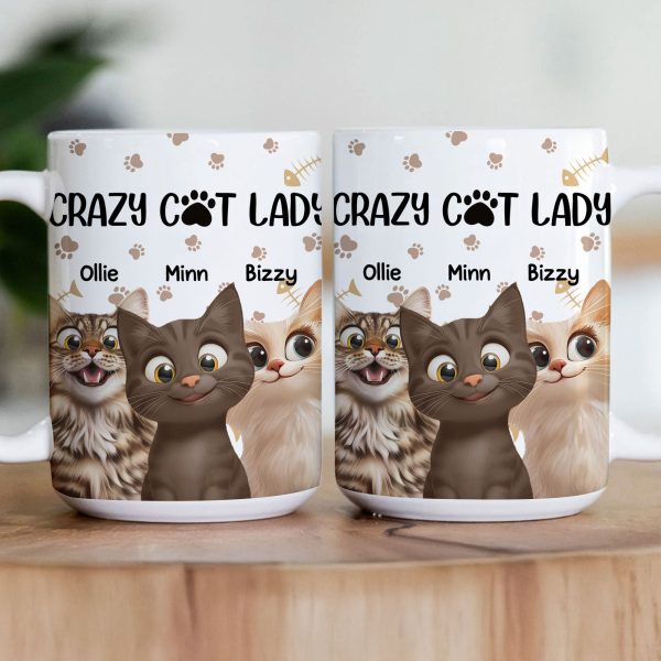Crazy Cat Lady - Personalized Mug Crazy Cat Lady - Personalized Mug