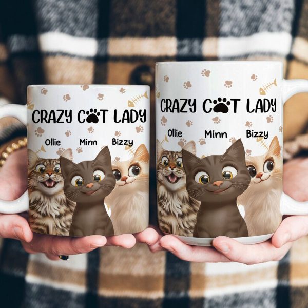 Crazy Cat Lady - Personalized Mug Crazy Cat Lady - Personalized Mug