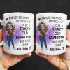 Crazy Old Grandma Killing It Cartoon - Personalized Custom Coffee Mug - GRM105_MG Crazy Old Grandma Killing It Cartoon - Personalized Custom Coffee Mug - GRM105_MG