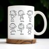 Create A Unique Family Mug With Custom Names And Cartoon Children - Personalized Custom Coffee Mug - DAD030_MG Create A Unique Family Mug With Custom Names And Cartoon Children - Personalized Custom Coffee Mug - DAD030_MG