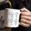 Create A Unique Family Mug With Custom Names And Cartoon Children - Personalized Custom Coffee Mug - DAD030_MG Create A Unique Family Mug With Custom Names And Cartoon Children - Personalized Custom Coffee Mug - DAD030_MG