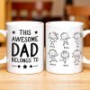 Create A Unique Family Mug With Custom Names And Cartoon Children - Personalized Custom Coffee Mug - DAD030_MG Create A Unique Family Mug With Custom Names And Cartoon Children - Personalized Custom Coffee Mug - DAD030_MG