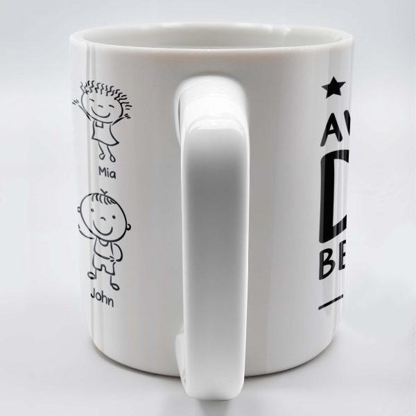 Create A Unique Family Mug With Custom Names And Cartoon Children - Personalized Custom Coffee Mug - DAD030_MG Create A Unique Family Mug With Custom Names And Cartoon Children - Personalized Custom Coffee Mug - DAD030_MG